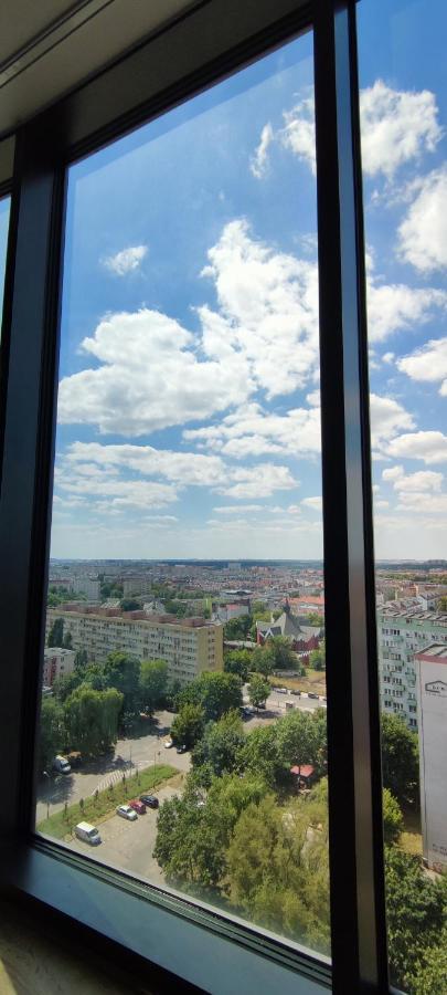 Aleda Tower, 14 Floor, Balkon Szczecin Exterior foto