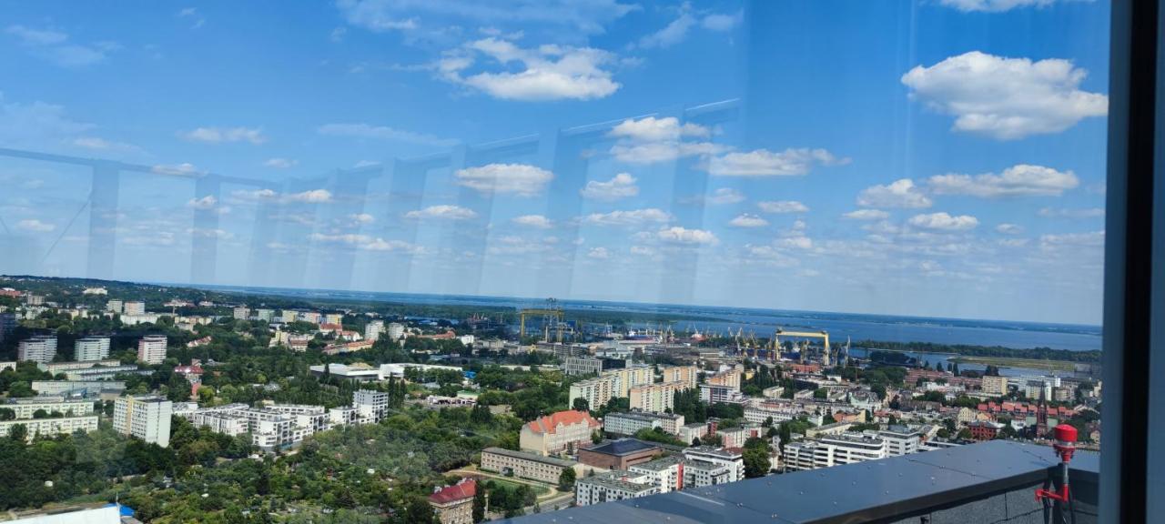 Aleda Tower, 14 Floor, Balkon Szczecin Exterior foto
