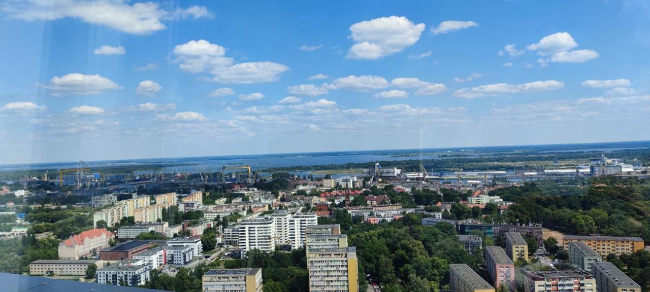 Aleda Tower, 14 Floor, Balkon Szczecin Exterior foto