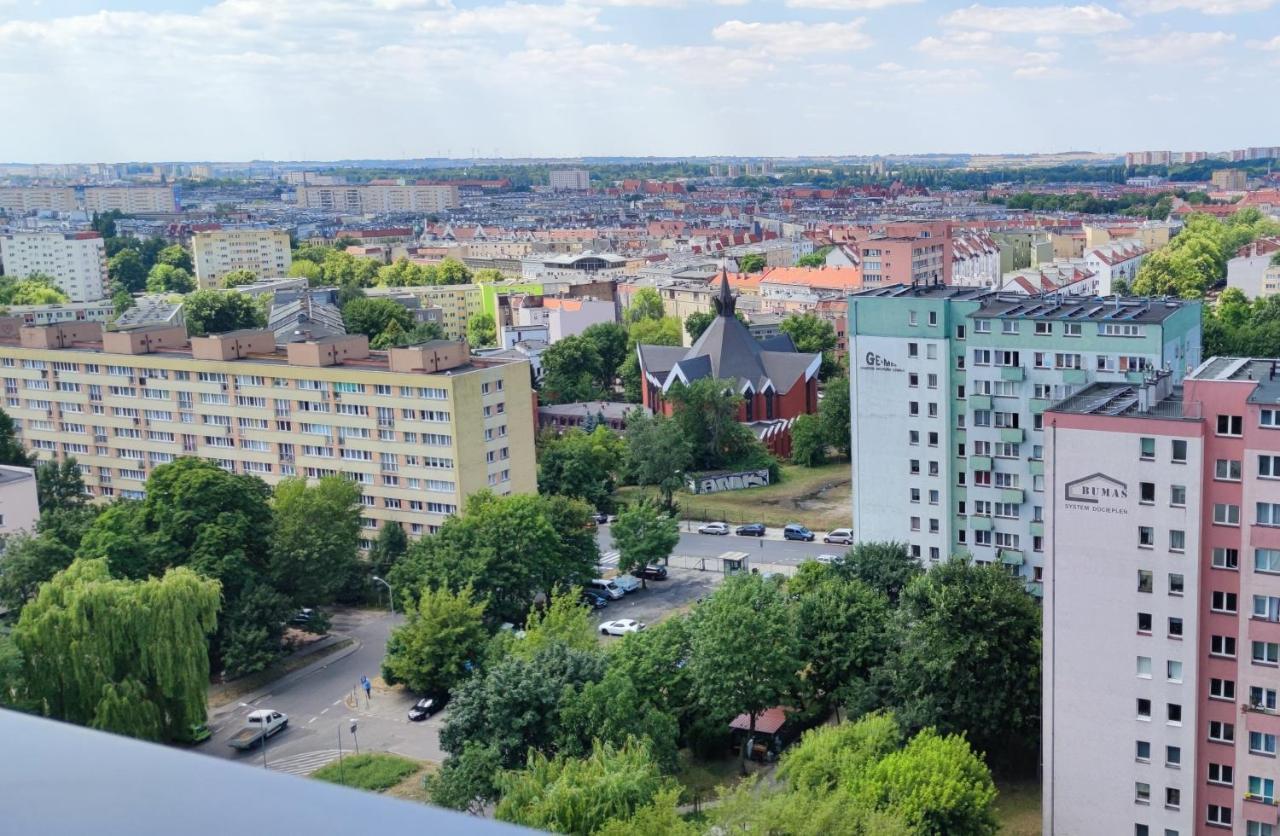 Aleda Tower, 14 Floor, Balkon Szczecin Exterior foto