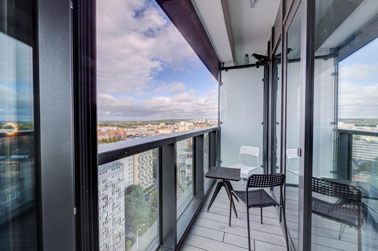 Aleda Tower, 14 Floor, Balkon Szczecin Exterior foto